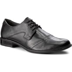 Półbuty LASOCKI FOR MEN MI07-A585-A445-02. Czarne półbuty męskie Lasocki For Men, bez wzorów, ze skóry, bez zapięcia. Za 179,99 zł.