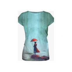 Waterfall women's t-shirt. Niebieskie t-shirty damskie marki Mars from venus, s, bez wzorów, bez kołnierzyka. Za 118,30 zł.