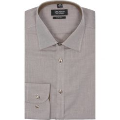 Koszule męskie: koszula bexley 2299 długi rękaw slim fit brąz