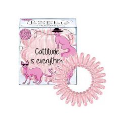 Ozdoby do włosów: Invisibobble Cattitude is everything – różowa gumka do włosów 3 szt