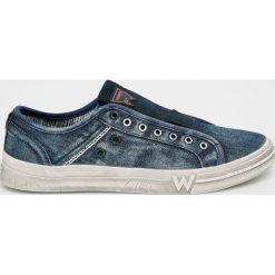 Wrangler - Tenisówki. Niebieskie trampki męskie Wrangler, z gumy. W wyprzedaży za 159,90 zł.