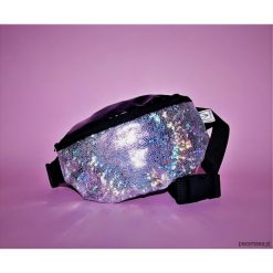 Torebki klasyczne damskie: nerka silver holo