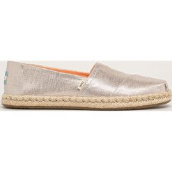 Toms - Espadryle Classic. Szare espadryle damskie Toms, bez wzorów, z gumy, bez obcasa, na obcasie. W wyprzedaży za 199,90 zł.