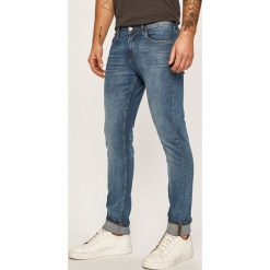 Tom Tailor Denim - Jeansy. Szare jeansy męskie TOM TAILOR DENIM, z aplikacjami, z obniżonym stanem. W wyprzedaży za 129,90 zł.