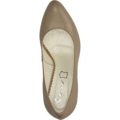 CZÓŁENKA CASU 097. Szare buty ślubne damskie Casu, na koturnie. Za 149,99 zł.