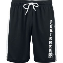 The Punisher Logo Krótkie spodenki czarny/biały. Czarne spodenki i szorty męskie marki The Punisher, m, z nadrukiem, krótkie. Za 121,90 zł.