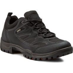 Trekkingi ECCO - Xpedition III GORE-TEX 81115353859 Black/Black. Czarne półbuty damskie ecco, z tworzywa sztucznego, bez obcasa, bez zapięcia. W wyprzedaży za 289,00 zł.