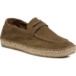 Espadryle QUAZI - QZ-63-04-000619 269. Zielone espadryle męskie QUAZI, bez wzorów, ze skóry. Za 339,00 zł.
