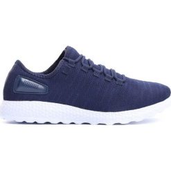 Granatowe Buty Sportowe The Good Side. Niebieskie halówki męskie Born2be, z materiału, na sznurówki. Za 89,99 zł.
