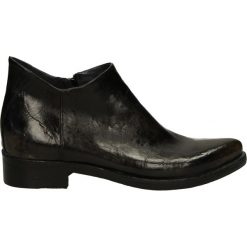 Botki - 9242 NERO-GRI. Czarne botki damskie skórzane Venezia. Za 379,00 zł.