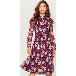 Sukienka mesh w kwiaty - Fioletowy. Fioletowe sukienki marki Mohito, l, w kwiaty, z meshu. Za 149,99 zł.
