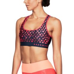 Biustonosze sportowe: Under Armour Biustonosz Mid Crossback Print różowy r. M (1307213-003)