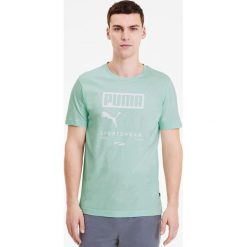 Puma Box Koszulka Zielony. Zielone podkoszulki męskie Puma, l, z nadrukiem, z bawełny, z krótkim rękawem. Za 102,95 zł.