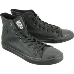 BIG STAR BB174315 czarny, trzewiki trampki męskie. Czarne buty sportowe męskie BIG STAR, bez wzorów, sportowe, na sznurówki. Za 119,90 zł.