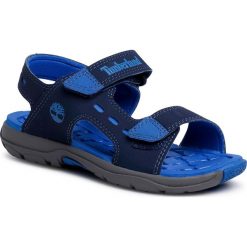 Sandały TIMBERLAND - Moss Jump 2 Strap Sandal TB0A1X44019 Navy Nubuck. Niebieskie sandały chłopięce Timberland, ze skóry, bez zapięcia. Za 219,00 zł.