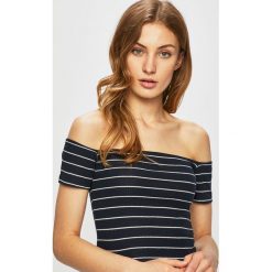 Jacqueline de Yong - Top. Białe bluzki damskie Jacqueline de Yong, s, bez wzorów, z elastanu, bez kołnierzyka. W wyprzedaży za 24,90 zł.