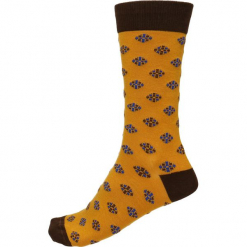 Skarpety unisex. Żółte skarpetki męskie Gino Rossi, z bawełny. Za 13,90 zł.