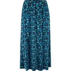 Spódnica w długości do łydki bonprix ciemnoniebieski w kwiaty. Niebieskie spódniczki damskie bonprix, w kwiaty, maxi. Za 64,99 zł.