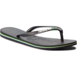 Japonki HAVAIANAS - Sl Brasil Cf 41407130090 Black. Czarne klapki damskie Havaianas, bez wzorów, z tworzywa sztucznego, bez obcasa. W wyprzedaży za 99,00 zł.