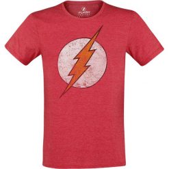 The Flash Logo T-Shirt odcienie czerwonego. Czerwone t-shirty męskie z nadrukiem marki The Flash, xl, z okrągłym kołnierzem. Za 74,90 zł.