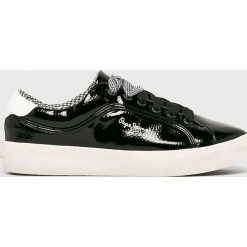 Pepe Jeans - Buty. Czarne buty sportowe damskie Pepe Jeans, bez wzorów, z jeansu, sportowe. W wyprzedaży za 129,90 zł.