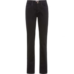 Boyfriendy damskie: Dżinsy ze stretchem STRAIGHT bonprix czarny twill