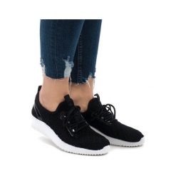 Czarne obuwie sportowe siatka G8347-1. Czarne buty sportowe damskie ButyModne, bez wzorów, sportowe. Za 69,00 zł.
