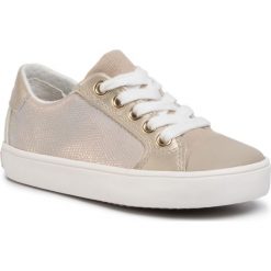 Trampki GEOX - J Gisli G. A J024NA 0NFBC C0439 M Beige/White. Żółte trampki dziewczęce Geox, z gumy, na sznurówki. Za 179,00 zł.