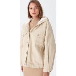 Kurtka oversize - Kremowy. Białe kurtki damskie House, s, bez wzorów, bez kaptura. Za 179,99 zł.