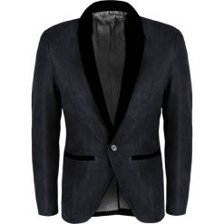 Marynarka męska czarna slim Recea. Czarne koszule męskie Recea, xl, w paski, z bawełny, eleganckie. Za 79,99 zł.