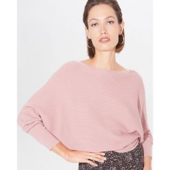 Połyskujący sweter oversize - Różowy. Różowe swetry damskie Mohito, s, bez wzorów, bez rękawów, bez kaptura. Za 89,99 zł.