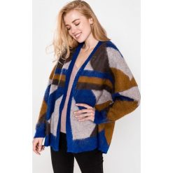 Vila Wonda Cardigan Niebieski. Niebieskie swetry damskie Vila, m, bez wzorów, z wełny, bez rękawów, bez kaptura. Za 268,95 zł.
