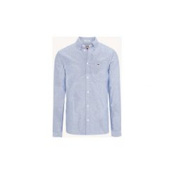 Koszule z długim rękawem Tommy Jeans DM0DM05988 CLASSICS OXFORD. Czarne koszule męskie Tommy Jeans, s, bez wzorów, z jeansu, bez kołnierzyka, z długim rękawem. Za 248,38 zł.