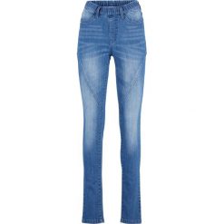 Jegginsy bonprix niebieski. Niebieskie jeansy damskie bonprix. Za 79,99 zł.
