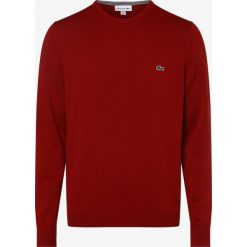 Lacoste - Sweter męski, czerwony. Czerwone swetry męskie Lacoste, s, z aplikacjami, z dzianiny, eleganckie, bez kołnierzyka, bez kaptura. Za 449,95 zł.