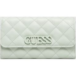Guess Jeans - Portfel. Czarne portfele damskie marki Guess Jeans, z aplikacjami, z poliesteru. Za 279,90 zł.