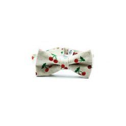Mucha Cherry. Czerwone muszki męskie marki Edyta kleist, na co dzień, w paski, z tkaniny, eleganckie. Za 99,00 zł.