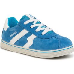 Sneakersy PRIMIGI - 5358811 S Blue. Niebieskie trampki chłopięce Primigi, bez wzorów, ze skóry, na sznurówki. W wyprzedaży za 189,00 zł.