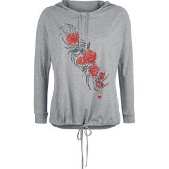 Bluzy damskie: Tribal Rose Bluza z kapturem damska szary
