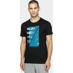 T-Shirt męski. Koszulki męskie m, bez wzorów, z bawełny, bez kołnierzyka, bez rękawów. W wyprzedaży za 39,99 zł.