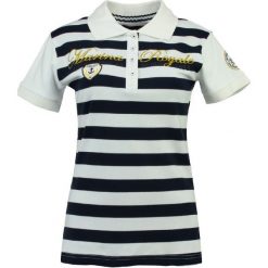 Geographical Norway Koszulka Damska Polo Kizabella M Biała. Białe koszulki damskie marki Geographical Norway, m, w paski, polo, bez rękawów. Za 149,00 zł.