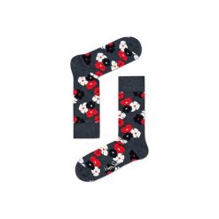 Skarpetki Happy Socks KIM01-9000. Szare skarpetki damskie marki Happy Socks, z bawełny. Za 24,43 zł.