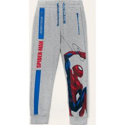 Blukids - Spodnie dziecięce 98-134 cm. Szare spodnie chłopięce Blukids, z nadrukiem, z bawełny, casualowe. Za 69,90 zł.