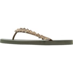 Klapki damskie: Uzurii FLOWER POWER Japonki army green