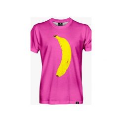 Space Banana men's t-shirt. Różowe t-shirty męskie marki Mars from venus, s, bez wzorów, bez kołnierzyka. Za 101,40 zł.