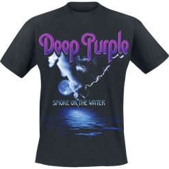 Deep Purple Smoke On The Water T-Shirt czarny. Czarne t-shirty męskie Deep Purple, l, bez wzorów, bez kołnierzyka. Za 74,90 zł.