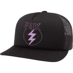FOX Czapka Z Daszkiem Repented Czarna. Czarne czapki damskie marki FOX. W wyprzedaży za 89,00 zł.