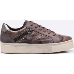 Geox - Buty. Szare buty sportowe damskie Geox, z materiału. W wyprzedaży za 199,90 zł.
