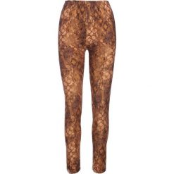 Camelowe Legginsy Kiss Someone. Brązowe legginsy damskie Multu, s, bez wzorów. Za 14,99 zł.