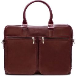 Męska skórzana torba na ramię, laptopa Solier SL01 DUNDEE. Torby na laptopa Tagless, w paski, ze skóry. Za 457,31 zł.